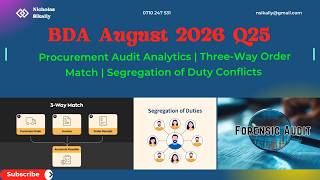 BDA August 2026 Q25 | Procurement Audit Analytics