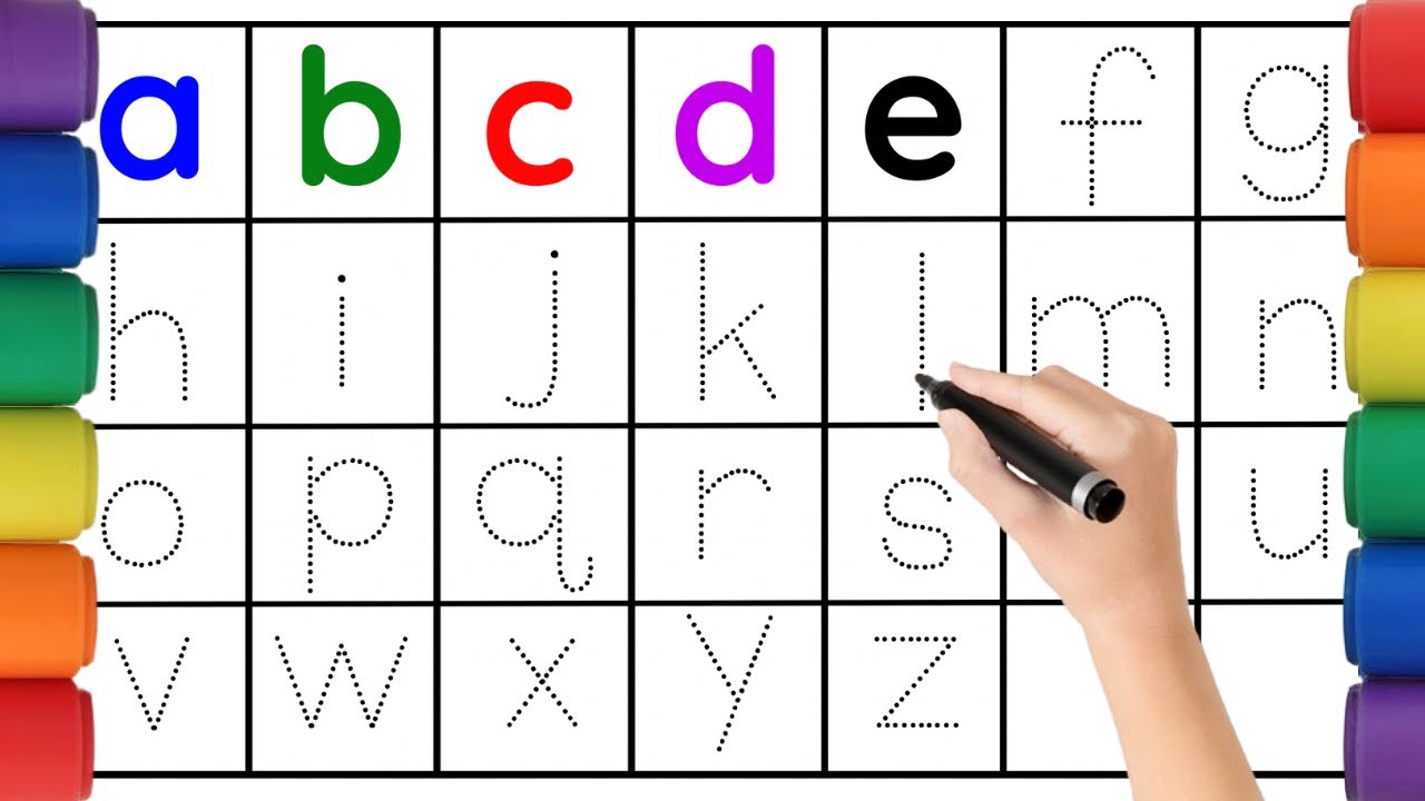 ABC song, learn alphabets, abcd, a to z, kids rhymes, alphabet tracing ...