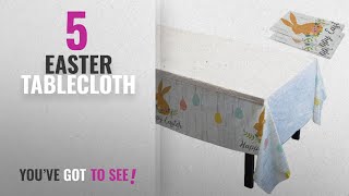 Top 10 Easter Tablecloth [2018]: Easter Tablecloth - 3 Pack of Disposable Plastic Rectangular