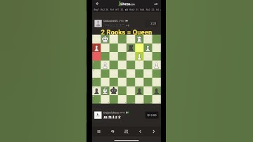 2 Rooks = Queen | #chess #chessgame #checkmate #chesstactics #shorts