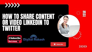 How to share content or video LinkedIn to twitter || Social media Marketing || Digital Rakesh