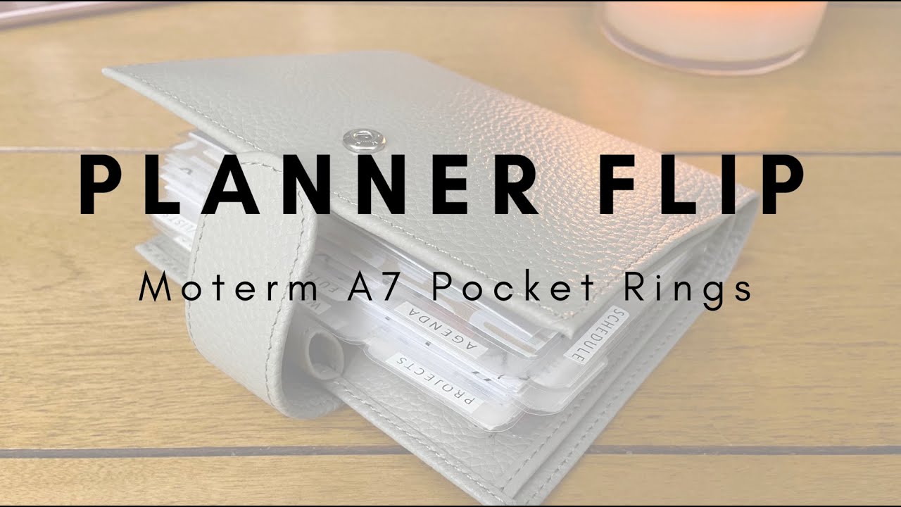 Planner Flip Thru, Summer Edition, Moterm Pocket Rings A7 Planner