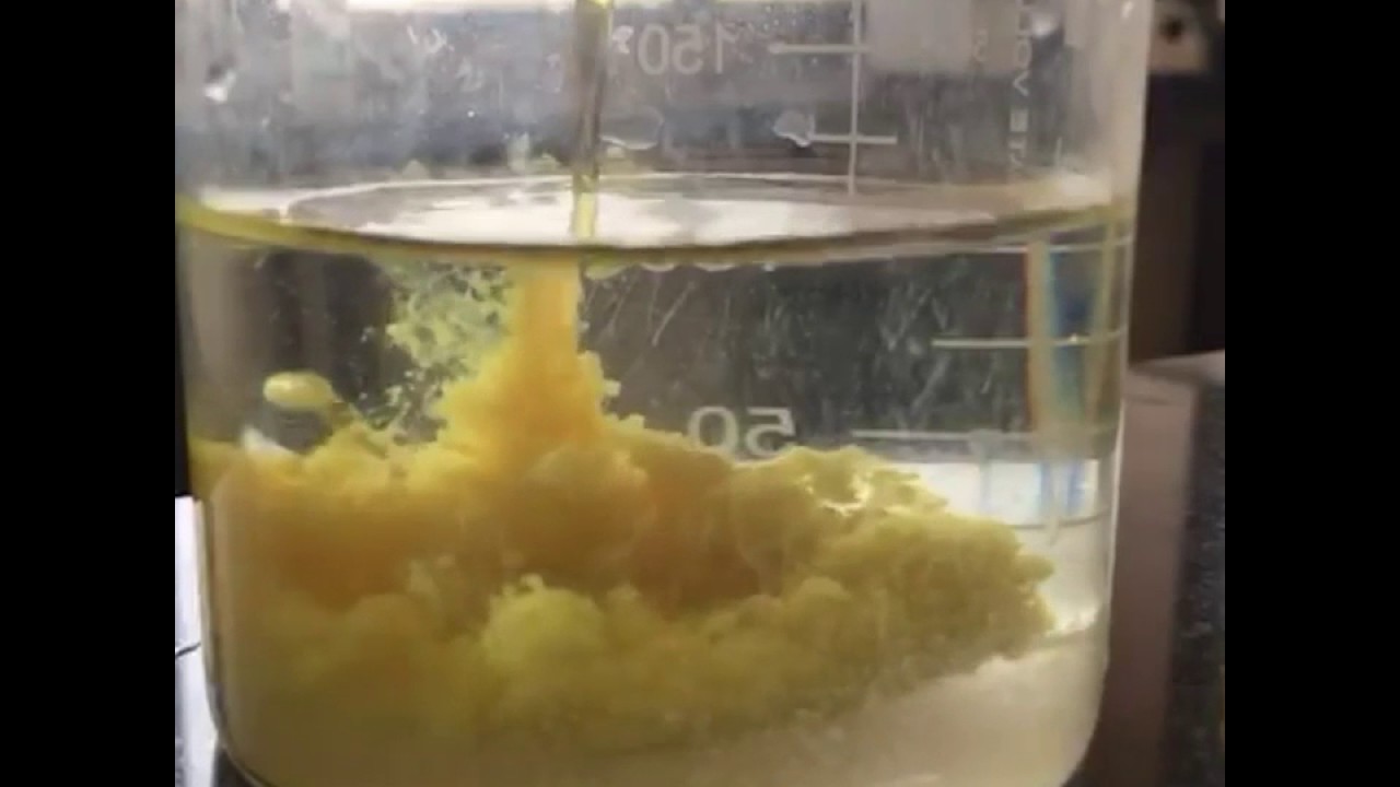 Slow motion video showing prepration of para-nitro aniline