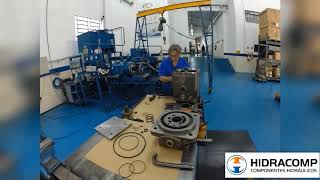 MONTAGEM DE BOMBA DE PISTÕES A4VSO  #