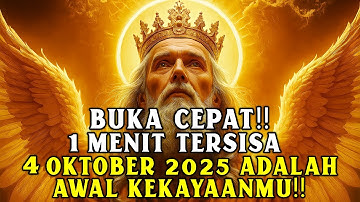 JIWA TERPILIH ✨ VIDEO INI HARUS SAMPAI SEBELUM BESOK ‼️ 4 OKTOBER 2025 ADALAH AWAL KEKAYAANMU💰🚀