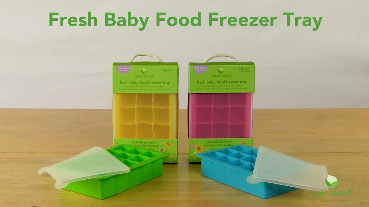 green sprouts Silicone fresh baby food freezer tray - Green