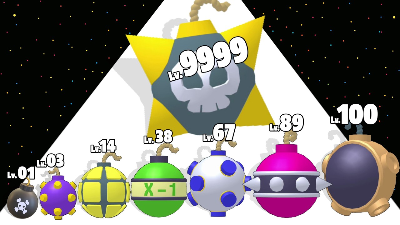 Merge Bombs 3D - Level Up Bombs Max Level Gameplay (New Update) FullGameplay