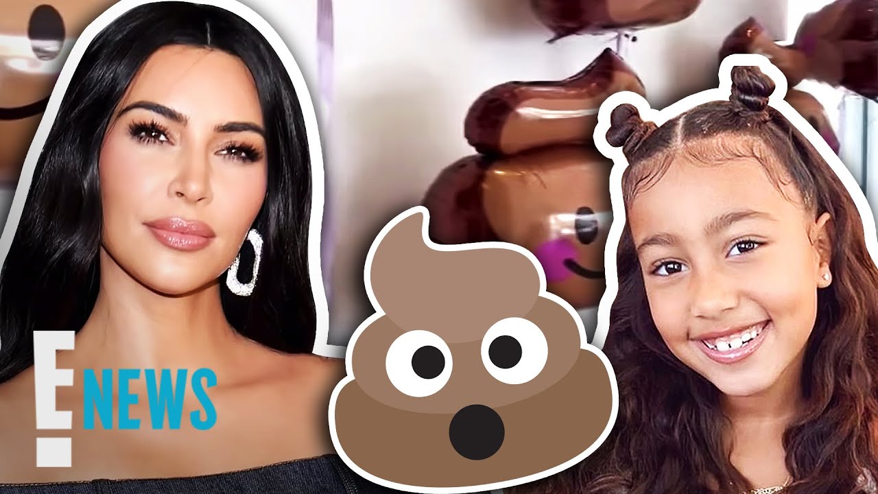 Kim Kardashian Throws POOP Emoji Themed Birthday Party for North West News