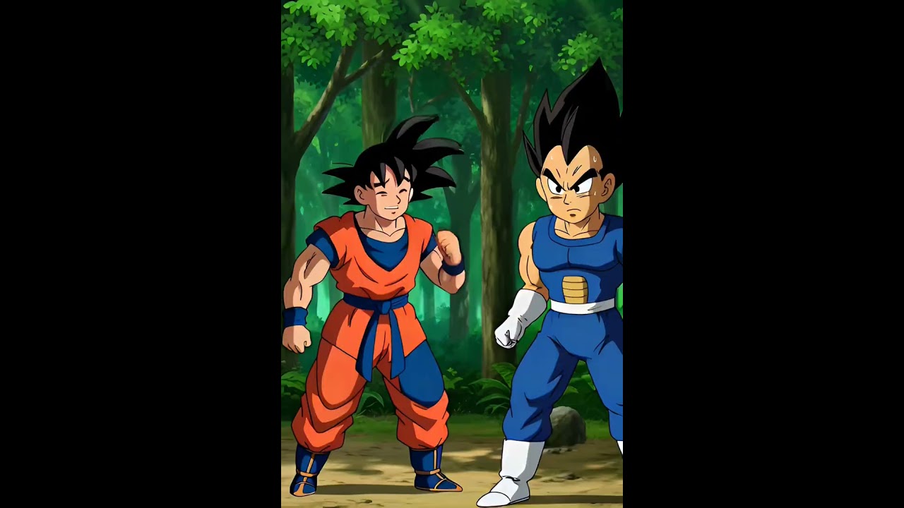 GOKU VS VEGITA 😂😂 FUNNY FIGHT 