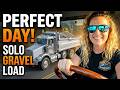 Solo Gravel Haul: A Perfect Day in the Dump Truck