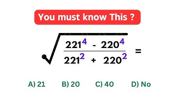 A good Square Root problem  |  Math Olympiad