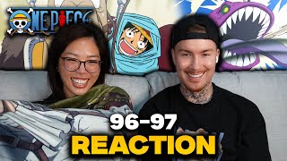 LUFFY IS A MENACE 😂 | First Time Watching One Piece Anime! Ep 96-97 Reaction