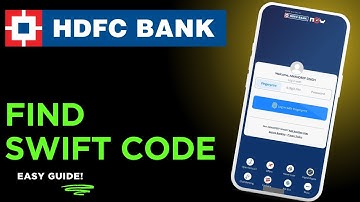 How to find the SWIFT code of HDFC Bank -India