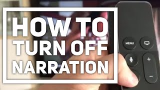How to Turn Off Audio narration on Netflix (Apple TV)