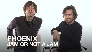 Thomas Mars and Christian Mazzalai of Phoenix play Jam or Not a Jam