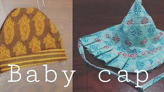 ||0-3 months baby cap|| easy to make fabric cap ||