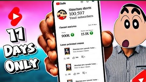 I Tried Shinchan Shorts For 17 Days ( Monetization Challenge 😍 )