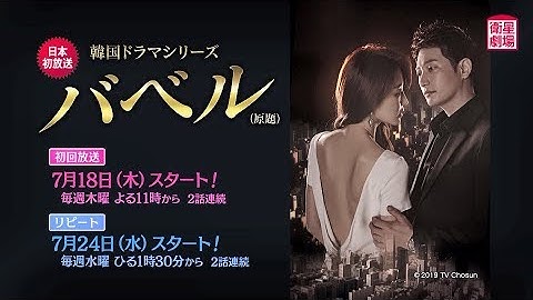 ＜衛星劇場2019年07月＞韓国ドラマ  パク・シフ×チャン・ヒジン主演 『バベル（原題）』　30秒予告