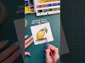 watercolor painting | painting lemon with color theory #art #painting #watercolor 🍋
