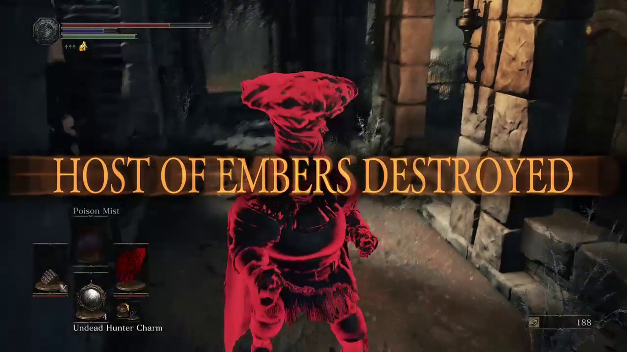 Dark Souls 3 Invasions:  A good kick & undead hunter charm.