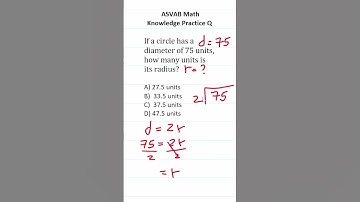 ASVAB/PiCAT Math Knowledge Practice Test Question: Diameter & Radius #acetheasvab with #grammarhero