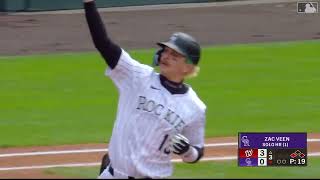 Zac Veen's 1st Major League home run!
