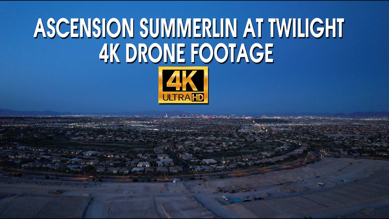 Ascension Summerlin at Twilight 4K Drone Footage