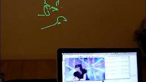 Laser Projection from mp4 video clip with OpenLase playvid on Mac OSX