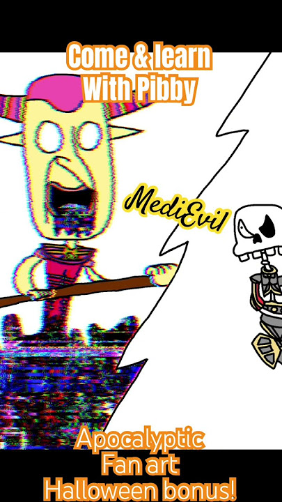 Come & learn with Pibby Halloween bonus fan art! (First time showing it to you on Shorts)