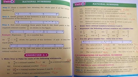 7th class math || Exercise 2.1 Rational Numbers || Sindhtext