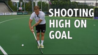 How to hit high on goal! HertzbergerTV Field Hockey Tutorial