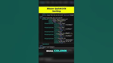 Blazor Quick Grid Sorting - #dotnetcore  #blazor