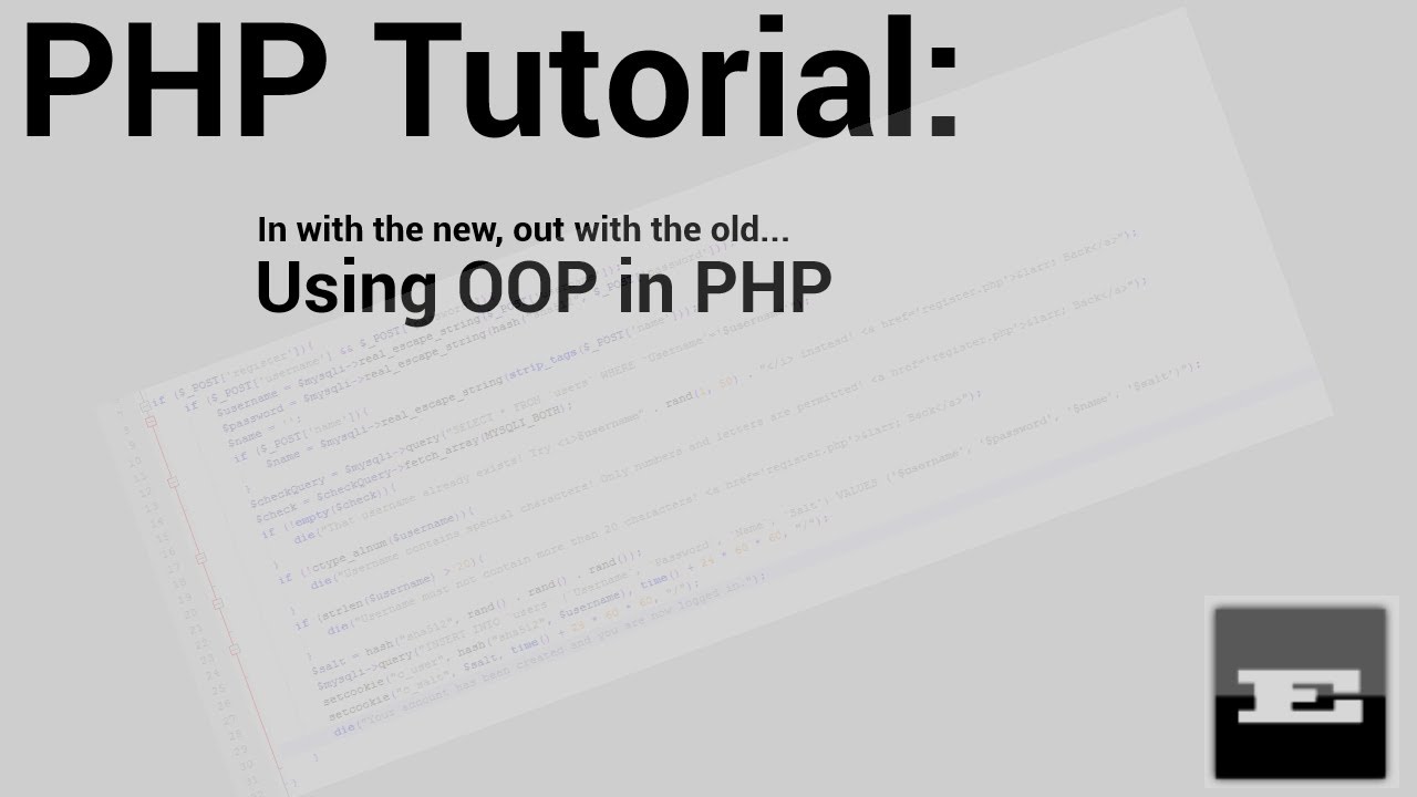 Object Oriented Programming in PHP - YouTube