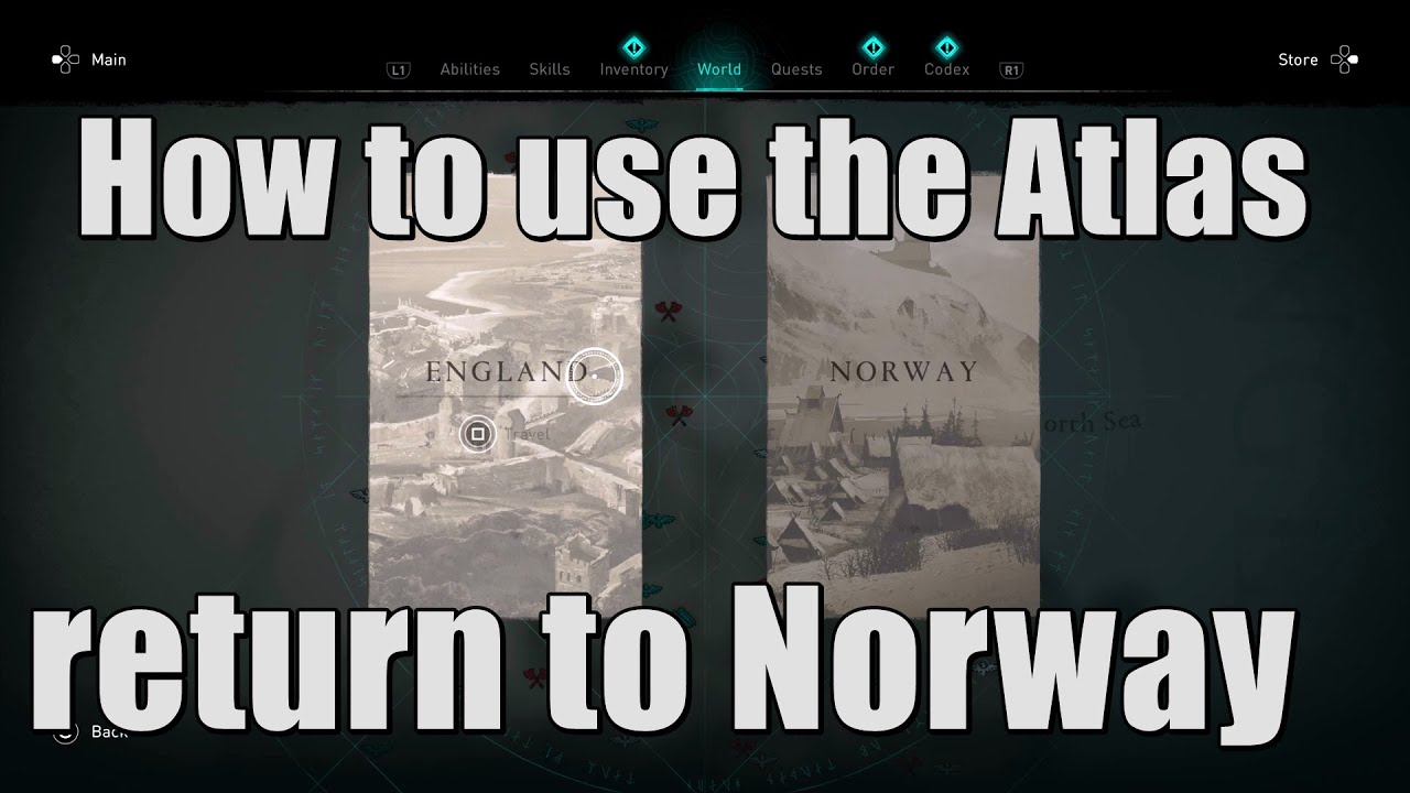 Assassin's Creed Valhalla - Atlas travel: How to get to England, return to  Norway and travel to other regions explained