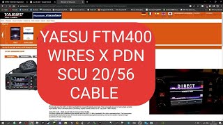 YAESU FTM400 - WIRES X PDN Mode SCU20/56 Cable - YouTube