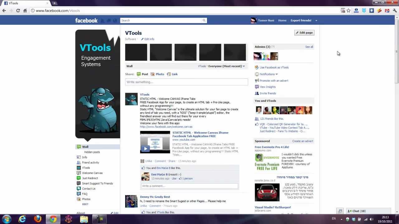 How to change a tab name on a Facebook Fan Page? TUTORIAL - YouTube