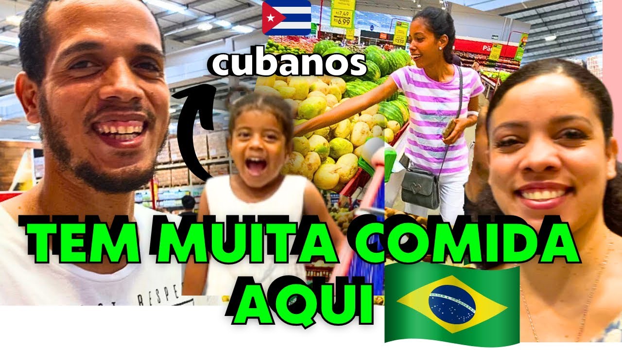 PRIMEIRA VEZ DE CUBANOS NO MERCADO DO BRASIL . Ficamos chocados com TANTAS COISAS 