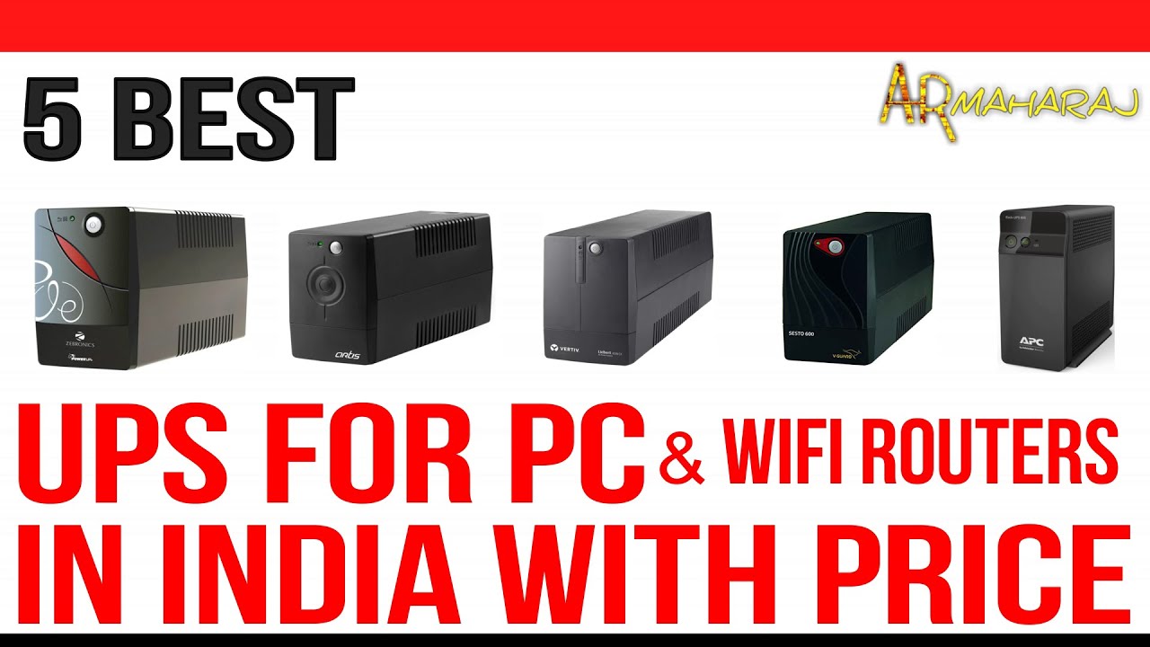 ✅ Top 5 Best UPS for PC (Personal Computer) in India with Price | Best UPS for Wi-Fi Router