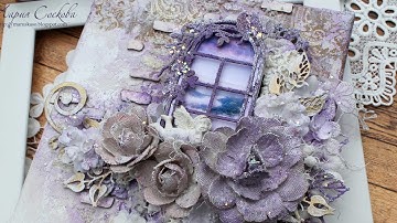 Step-by-step video tutorial Mixed media Canvas «Serenity»