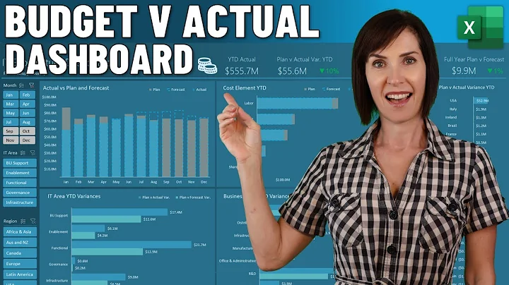 Easy Build Budget vs Actual Dashboard + FREE File Download