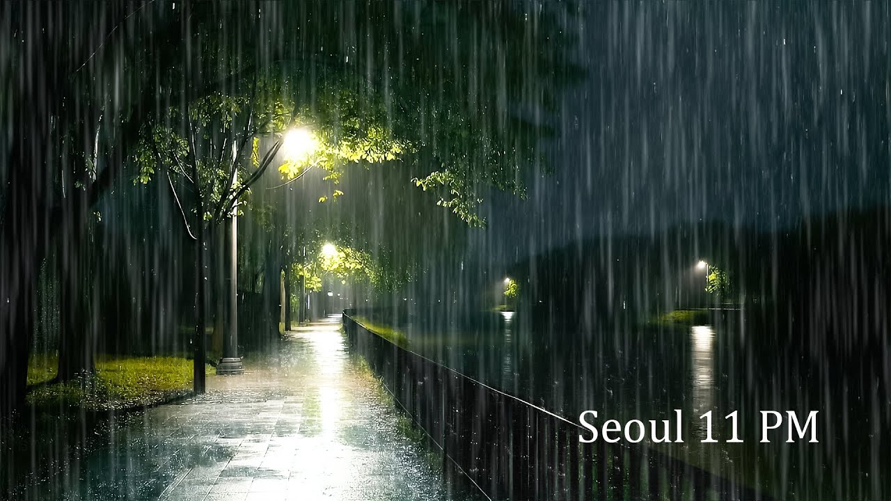 Soft Rain on Silence Road to Release Stress & Fall Asleep Fast | Deep Sleep ASMR