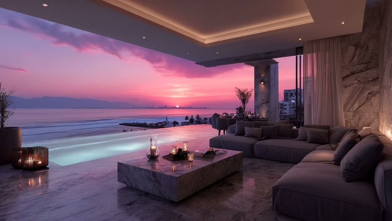 Oceanview Sunset 2025 | Deep House Chill Lounge Mix | 1-Hour Slow BPM