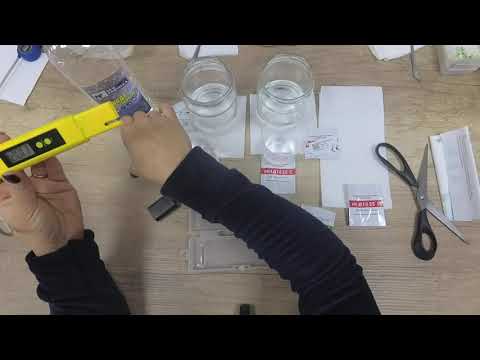 PH-метр електронний (PH-02) + калібрувальні порошки, видео 1