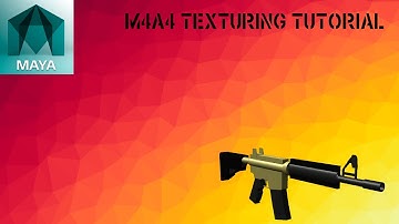 Maya 2017 Low Poly M4A4 tutorial! (PART 2)