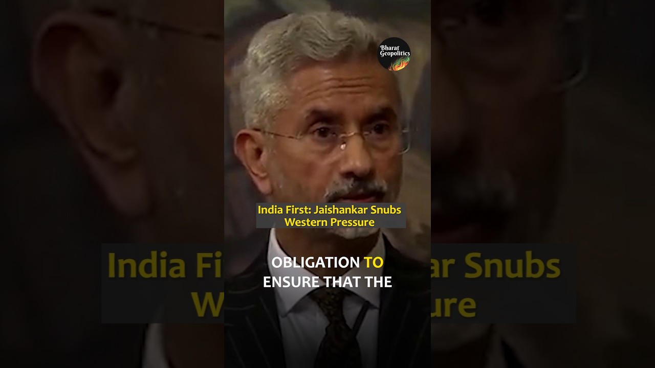 Jaishankar Snubs Western Pressure