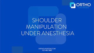 Shoulder Manipulation Under Anesthesia