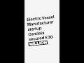 Electric Vessel Manufacturer startup Candela secured €30 million #shorts