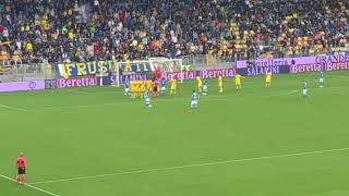 FROSINONE-NAPOLI 0-1 gol live MERTENS