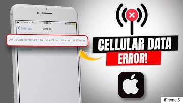 How to Fix Cellular Data Error on iPhone 8 Plus | Update Required to Use Cellular Data
