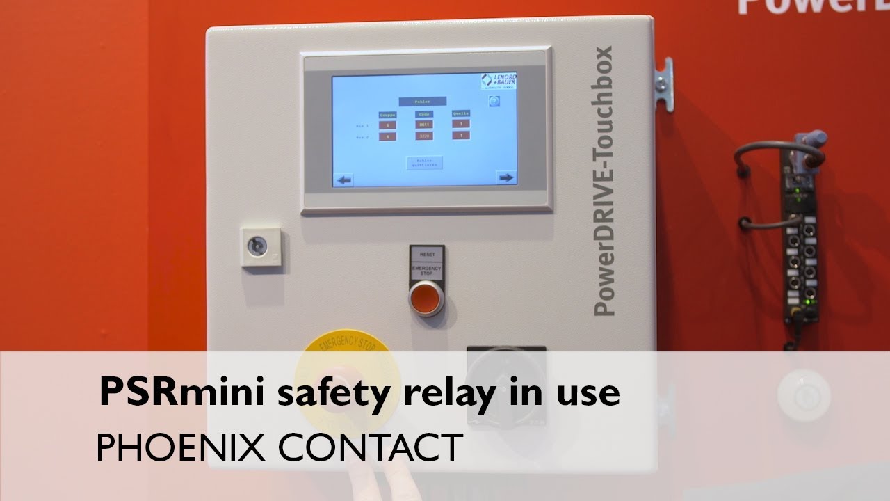 Automation Solutions for Lenord+Bauer with PSRmini safety relay